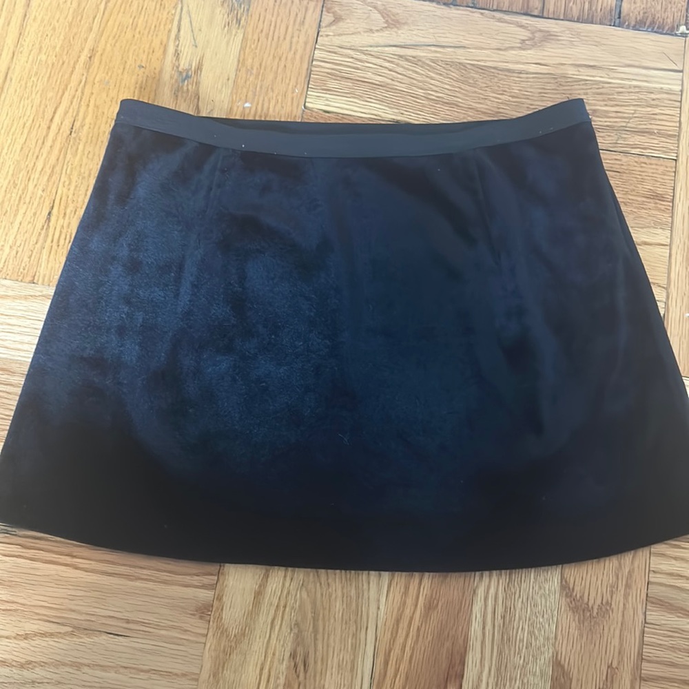 Velvet top shop mini skirt